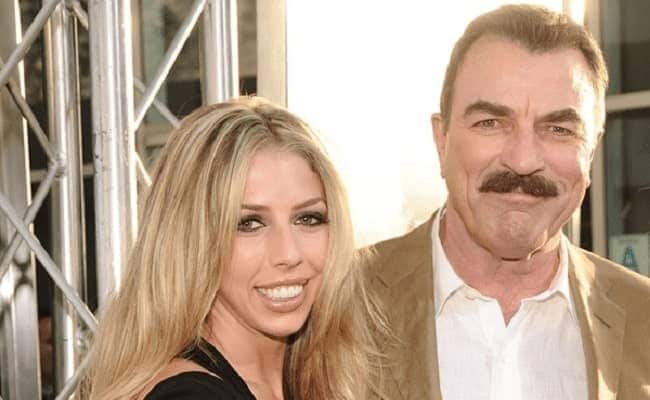 Hannah Margaret Selleck with her father, Tom Selleck