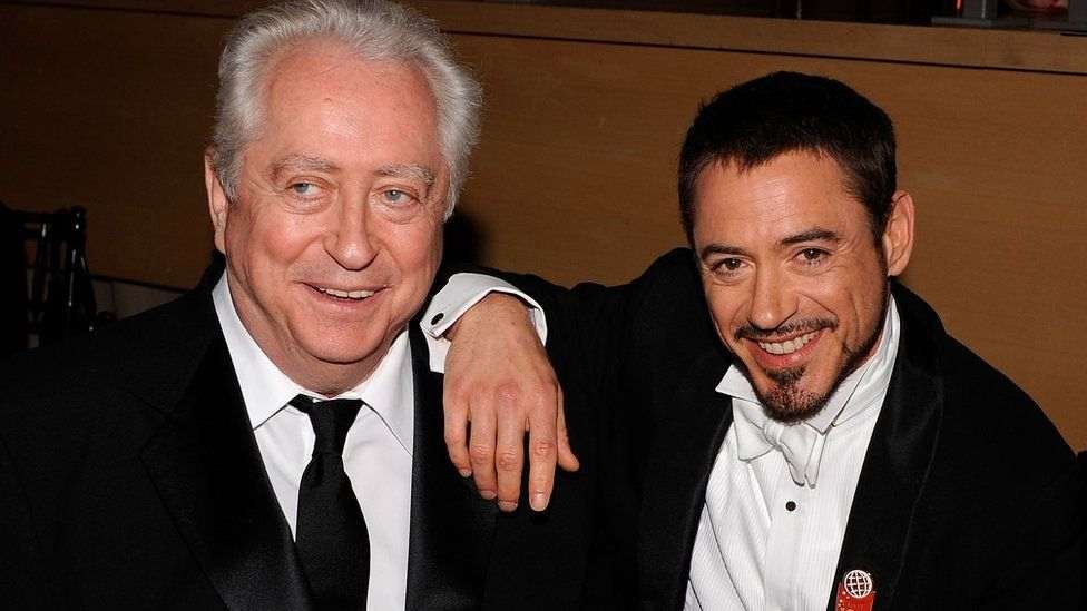 Robert Downey Sr. with his son