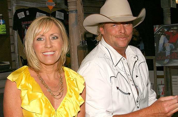 Alan Jackson with his wife, Denise Jackson