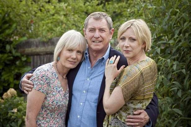 John Nettles with his daughter, Emma and Ex-wife, Joyce