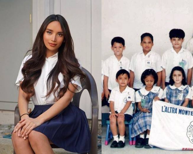 Kataluna Enriquez share her picture of childhood