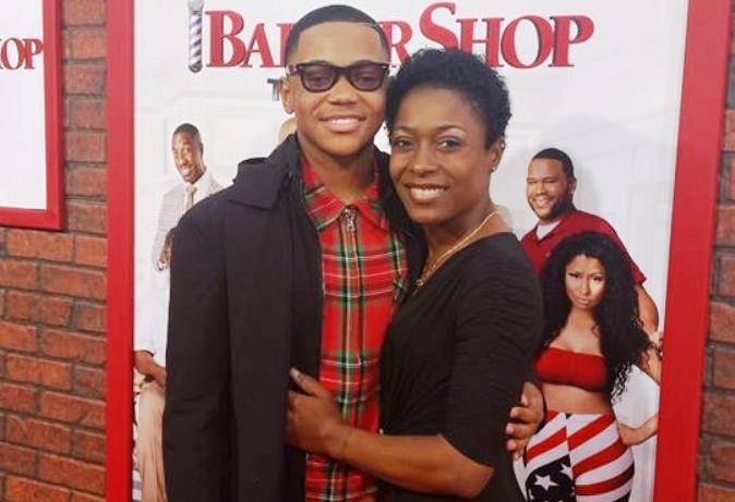 Michael Rainey Jr. with his mother Shauna Small