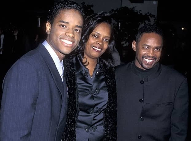 Larenz Tate with his parents, Larry Tate and Peggy Tate